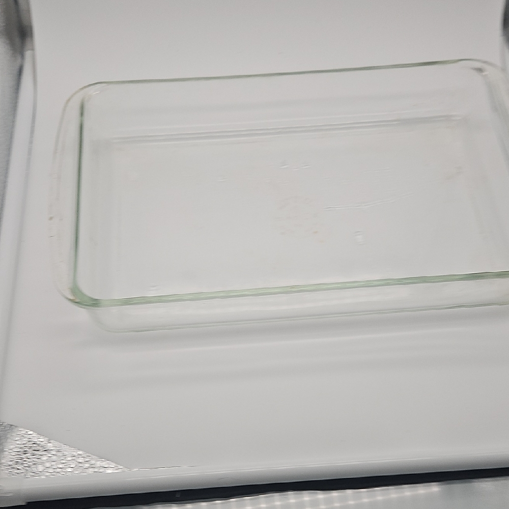 Pyrex Clear Glass Baking Dish with Embossed Logo